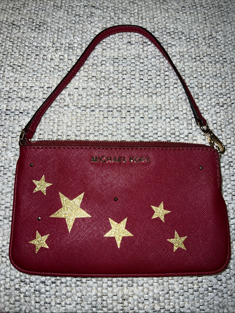 Michael Kors Illustrations Star Cherry Red Wristlet